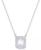 颜色: White, Swarovski | Rhodium-Plated Millenia Pendant Necklace, 15" + 2" extender