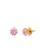 颜色: Pink, Kate Spade | Brilliant Statements Trio Prong Studs Earrings