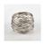 颜色: Silver, Saro Lifestyle | Metal Design Metal Design Napkin Ring, Set of 4