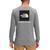 商品The North Face | Men's Never Stop Exploring Box Logo Graphic Long-Sleeve T-Shirt颜色Tnf Medium Grey Heather/tnf Black