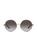 color SHINY GOLD, Tory Burch | Kira 56MM Round Sunglasses
