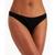 Charter Club | Everyday Cotton Women's Lace-Trim Thong, Created for Macy's, 颜色Classic Black