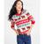 Charter Club | Holiday Lane Women's Santa Bear Sweater, Created for Macy's, 颜色Ravishing Red Combo