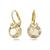 商品第2个颜色Gold, Swarovski | Crystal Round Cut Bella V Drop Earrings