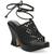 颜色: Black Woven, Sam Edelman | Circus by Sam Edelman Womens Paislie Woven Open Toe Platform Sandals