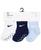 颜色: Cobalt, NIKE | Baby Boys or Baby Girls Core Ankle Gripper Socks, Pack of 3