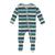 KicKee Pants | Print Footie with Two-Way Zipper (Infant), 颜色Snowy Stripe