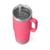 颜色: Tropical Pink, YETI | YETI Rambler 25 oz Tumbler with Handle and Straw Lid, Travel Mug Water Tumbler, Vacuum Insulated Cup with Handle, Stainless Steel, Power Pink