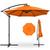 颜色: orange, Best Choice Products | 10ft Offset Hanging Outdoor Market Patio Umbrella w/ Easy Tilt Adjustment