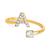 商品第1个颜色A, Giani Bernini | Cubic Zirconia Initial Wrap Ring in 18k Gold-Plated Sterling Silver, Created for Macy's