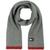 Tommy Hilfiger | Men's Rubber Flag Patch Tipped Rib Scarf, 颜色Heather Grey