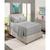 颜色: Silver-Tone Light Gray, Nestl | Bedding 4 Piece Extra Deep Pocket Bed Sheet Set