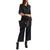 Ralph Lauren | Women's Clare Cross Hatch Leather Top-Zip Slim Tote, 颜色Black