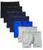 商品第1个颜色2 Black, 1 Cobalt Water, 2 Blue Shadow, 2 Medium Grey, Calvin Klein | Men's Microfiber Stretch Multipack Boxer Briefs