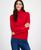 颜色: Scarlet, Tommy Hilfiger | Women's Cotton Turtleneck Sweater