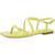 color Yellow, Calvin Klein | Calvin Klein Womens Myra Faux Leather Strappy Flat Sandals