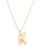 颜色: K, Bloomingdale's | Helium Initial Pendant Necklace in 14K Gold, 16"-18"
