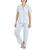 颜色: Diamond Geo, Charter Club | Women's Matte Satin Short-Sleeve Pajamas Set, Created for Macy's