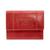 Mancini Leather Goods | Casablanca Collection RFID Secure Ladies Small Clutch Wallet, 颜色Red