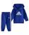 颜色: Semi Lucid Blue, Adidas | Baby Boys Two-Piece Hooded Fleece Jacket Jogger Set