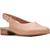color Praline Leather, Clarks | Clarks Collection Women's Juliet Pull Leather Slingback Block Heel Loafers