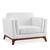 商品第3个颜色White, Modway | Chance Upholstered Fabric Armchair