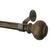 颜色: Antique Walnut, Elrene Home Fashions | Rhinebeck Adjustable Curtain Rod with Faux Wood Ball Finials, 48"-86"