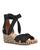 UGG | Women's Yarrow Ankle Tie Espadrille Wedge Sandals, 颜色Black Canvas