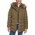 Tommy Hilfiger | Women's Bibbed Faux-Fur-Trim Hooded Puffer Coat, Created for Macy's, 颜色Juniper
