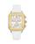 商品Michele | Deco Sport Two-Tone Silicone Chronograph Watch, 34mm颜色White
