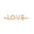 颜色: Crystal, Gold, Kleinfeld | Faux Stone LOVE Pave Bobby Pin