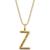 颜色: Z, Sarah Chloe | Andi Initial Pendant Necklace in 14k Gold-Plate Over Sterling Silver, 18"