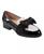 颜色: Black/Cream, Bandolino | Women's Lindio Bow Slip-On Tailored Loafers