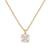 颜色: Clear/gold., Kate Spade | Little Luxuries Gold-Tone Pavé & Crystal Square Pendant Necklace, 16" + 3" extender