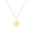 颜色: letter j, Savvy Cie Jewels | 18K GOLD VERMEIL OVER STERLING SILVER ROUND INITIAL PENDANT W/ CHAIN