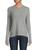 商品Saks Fifth Avenue | Rolled Edge Crewneck Cashmere Sweater颜色STORM HEATHER