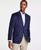 颜色: Navy, Michael Kors | Men's Classic Fit Notch Lapel Faux Suede Sport Coat