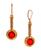 颜色: Red, 2028 | Crystal Magnifier Shape Earrings