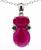 颜色: Ruby, Macy's | Sapphire (3-1/2 ct. t.w.) & White Sapphire (1/5 ct. t.w.) 18" Pendant Necklace in Sterling Silver (Also in Ruby & Emerald)