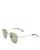 color Gold/Green, Yves Saint Laurent | Men's Brow Bar Aviator Sunglasses, 57mm