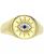 颜色: Gold, Macy's | Cubic Zirconia & Lab Grown Blue Spinel Accent Evil Eye Ring in Sterling Silver