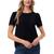 color Rich Black, CeCe | Women's Pin tucked Blouse Top