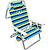 颜色: Blue Yellow Stripe, Caribbean Joe | Caribbean Joe 5-Position Folding Deluxe Beach Chair