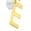 颜色: Gold-E, ADORNIA | 14K Gold Plated Initial & Pearl Pendant Necklace