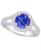 颜色: White Gold, Macy's | Tanzanite (2 Ct. t.w.) and Diamond (1/2 Ct. t.w.) Halo Ring