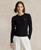 颜色: Polo Black/White, Ralph Lauren | Women's Cable-Knit Cotton Crewneck Sweater