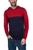 商品X RAY | Color Block Pullover Hoodie Sweater Offwhite/Heather Grey颜色Red