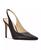 颜色: Black Leather, Nine West | Women's Feather Pointy Toe Slingback Dress Pumps