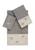颜色: Dark Gray, Linum Home Textiles | BRAELYN 3PC Embellished Towel Set