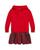 商品Ralph Lauren | Girls' Plaid Fleece Hoodie Dress - Little Kid, Big Kid颜色RL 2000 Red